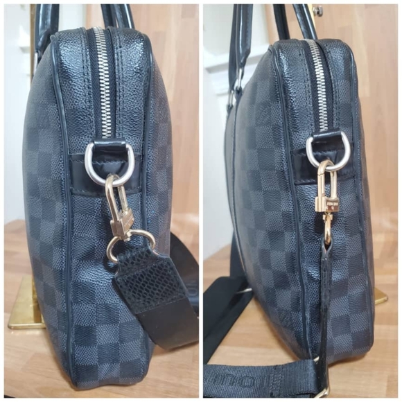 Authentic LOUIS Vuitton Porte-Documents  Briefcase Damier Graphite Business Bag - Picture 5 of 12